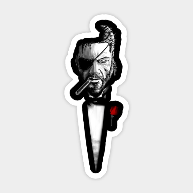 The BossFather Sticker by ddjvigo